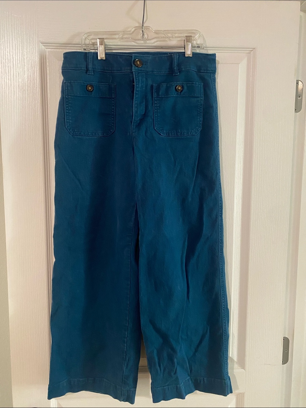 Women’s Loft Wide-Leg Casual Pants in Teal